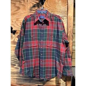 Vintage Pendleton Plaid Button Down Men’s Size L